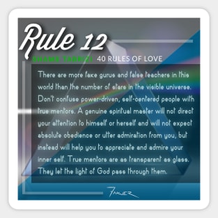 40 RULES OF LOVE - 12 Sticker